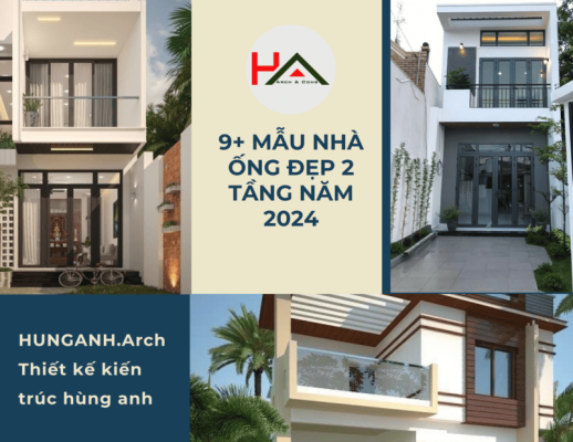 9+ Mẫu Nhà ống đẹp 2 Tầng Từ Thiết Kế Kiến Trúc Hùng Anh Năm 2024