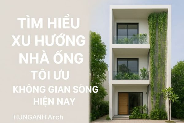 Tìm Hiểu Xu Hướng Nhà ống Tối ưu Không Gian Sống Hiện Nay Cùng Thiết Kế Kiến Trúc Hunganh.arch